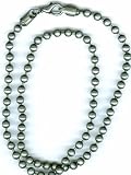 Silver Tone Steel Ball Chain 4.5 Mm Ball Lengths: 18 " by Steel Ball Chain