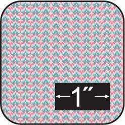 1:24 Scale French Bargello Rasberry Cotton Fabric for Dollhouse