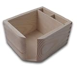 Produkt-Bild: Zettelbox, Zettelhalter, Zettelst&auml;nder mit Stifthalter Holz, Kiefer