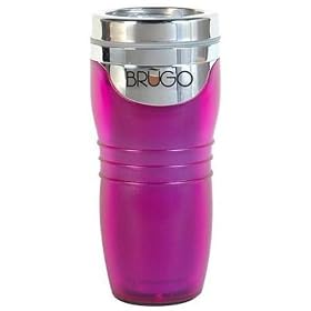 Brugo Thermal Travel Mug for Coffee and Tea Passion Pink