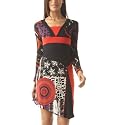 Promod Asymmetrisches Patchwork-Kleid