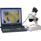 AmScope 10x-15x-30x-45x Student Stereo Microscope + USB2.0 Digital Camera