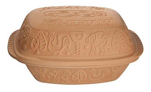 Romertopf 99113 Glazed Clay Cooker, Large