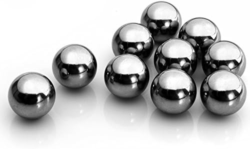 Annic 10 Pack G10-G1000 1" Chrome Steel Bearing Balls for Paracord Monkey Fist Center
