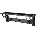 Shelf with 3 Hooks - Dark Shaker