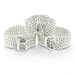 Bling Jewelry Sterling Silver Alphabet Letter N Mesh Ring MORE SIZES - 6