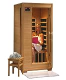 41Krbxa6v9L. SL160  1 Person Sauna Hemlock FAR 5 Carbon Infrared Heaters CD Player MP3 Jack Input New