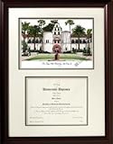 IMAGE OF San Diego State University Graduate Framed Lithograph w/ Diploma Opening