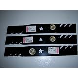 Set of 3, Genuine Gator 3-in-1 Mulcher Blades To Replace Craftsman, Poulan, Husqvarna Blade 187254, 187256