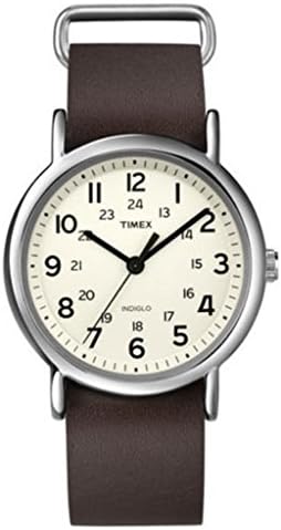 Timex Weekender Full Size Analog Watch-Brown Leather