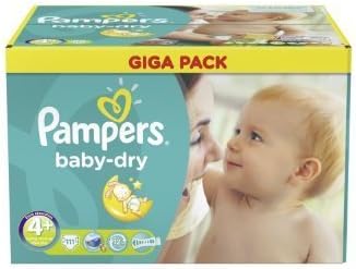 Pampers Baby Dry Size 4 + Maxi Plus 9-20kg Gigapack 111 piece by Groceries