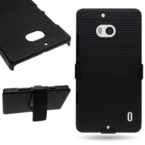 CoverON® Kickstand Holster Belt Clip Hard Combo Case for Nokia Lumia Icon 929 - Black CoverON® Kickstand Holster Belt Clip Hard Combo Case for Nokia Lumia Icon 929 - Black