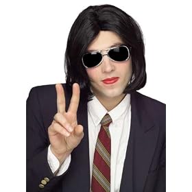51316 Plastic Man Michael Jackson Wig & Aviator Glasses