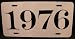 1976 YEAR LICENSE PLATE