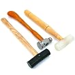 3Pc Nylon Rubber Mallet Chasing Hammers Hobby Tool Set