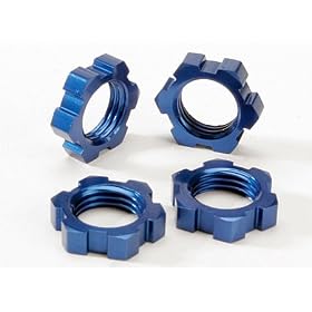 Blue Anodized Wheel Nuts,17mm(4):Revo3.3,E-Revo