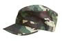 Military Hat Green Camo Fitted