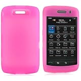 For Blackberry Storm 2 Soft Rubber Skin Case Hot Pink