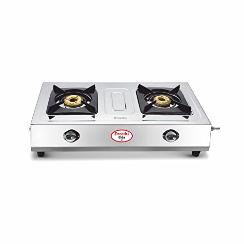 Preethi Elda Stainless Steel 2 Burner Gas Stove Price In India