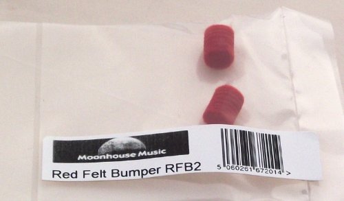 Red Felt Bumper - Pack of 2 - 10mm x 12mm - for
