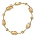 Champagne gemstone gold simulated diamond bracelet jewelry