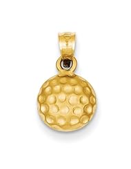 14k Gold Golf Ball Charm