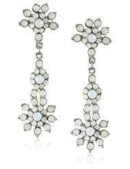 Nina Opal Floral Dangle Drop Earrings