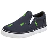 ポロ ラルフローレン 【 POLO RALPH LAUREN】 子供靴　シューズ BALHARBOUR REPEAT バルハーバー リピート マルチポニーキャンバススニーカー 紺 (8(14cm))
