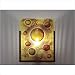 FNJudy Wall Sconce with Single Magic Art Glass Panel and Partial Side Diffuser Glass: Blush