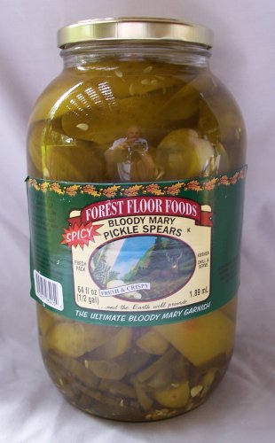 Forest Floor Bloody Spicy Mary Pickles 64 oz. by Long Lake Foods