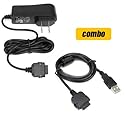 Bargaincell- Accessory Bundle Kit for Microsoft Zune Mp3 Music Player -Home Wall Travel Ac Charger + 2.0 Sync and Charger USB Data Cable