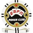 100 ESPN Poker Club Professional Poker Chips - White