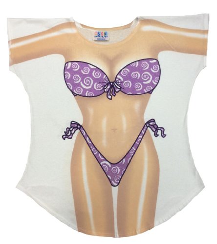 L.A. Imprints Sparkle Bikini Body Cover-Up T-Shirt #15