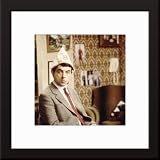 Rowan Atkinson Custom Framed And Matted Color Photo (Mr. Bean) Total Size: 20x20 Inches