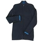 Greendog Boy's Double Zip Ribbed Cardigan