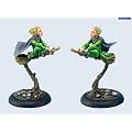 Discworld Miniature Magrat on broom