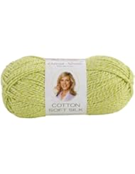 Premier Yarn Deborah Norville 3-Pack Cotton Soft Silk Yarn, Lime