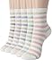OSABASA Womens Fashion Cotton Crew Socks Stripe Printing-3 to 7 pack