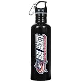 Columbus Blue Jackets NHL 26 oz. Black Stainless Steel Water Bottle