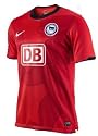 Nike Hertha BSC Ausw&auml;rtstrikot rot/schwarz 2010-2012 Farbe: rot/schwarz/wei&szlig;