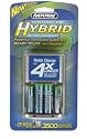 RAYOVAC PS32-4BW HYBRID RECHARGEABLE BATTERY KIT