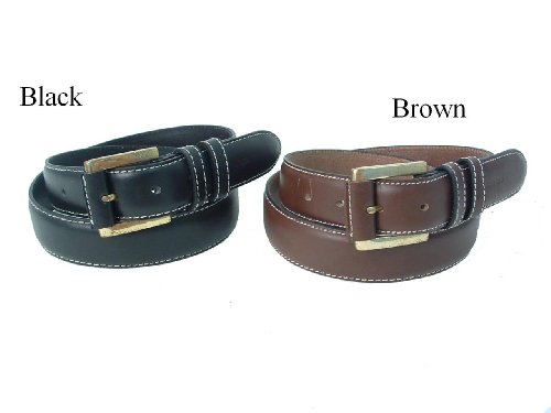 Nautica Men Business Casual Accented Stitching Belt
