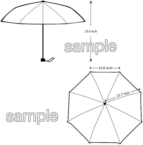 Rainbow Colored Circles Custom Foldable Rain Umbrella