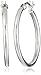 Amazon Collection Sterling Silver 2mm Round Tube Hoop Earrings