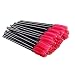 Xiaoyu 100PCS Disposable Mascara Wands Eyelash Applicator Eyebrow Brush - Red