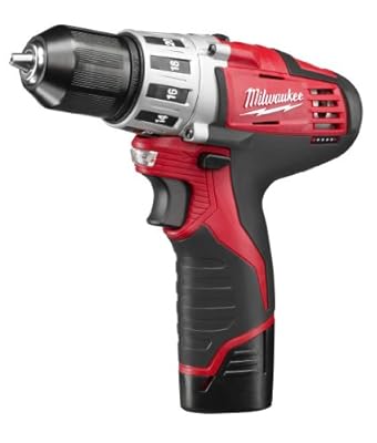 Milwaukee 2494-22 M12 Cordless Combo Drill Kit, 2 Battery