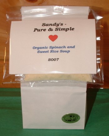 Organic Spinach and Sweet Rice Soup by Sandy's - Pure & Simple