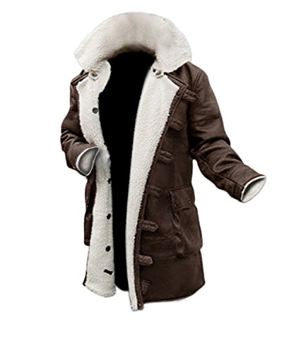 Men's Shearling Coat Brown Leather Shearling Jacket►BEST SELLER◄