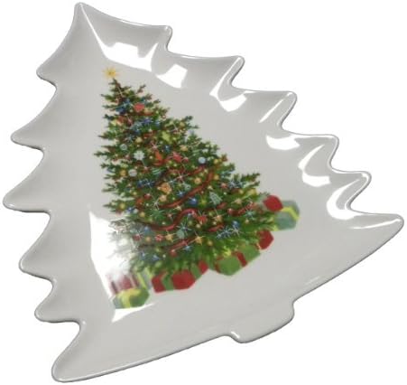 Martha Stewart Holiday Garden Ceramic Christmas Tree Plate by Holiday Garden