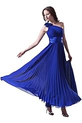 One Shoulder Chiffon Evening Dress/Bridesmaid Dress/Prom Dress 